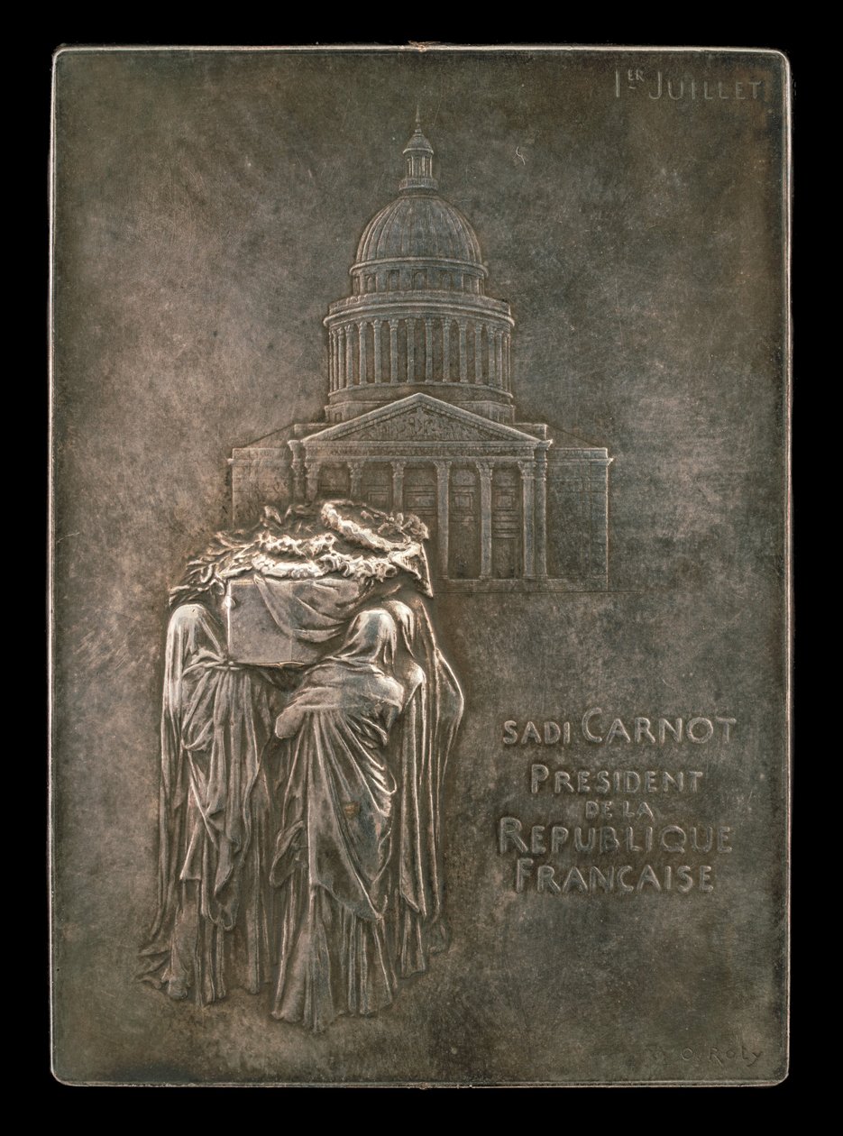 Der Leichnam von Präsident Sadi Carnot zum Panthéon getragen [Vorderseite], 1894 von Louis Oscar Roty