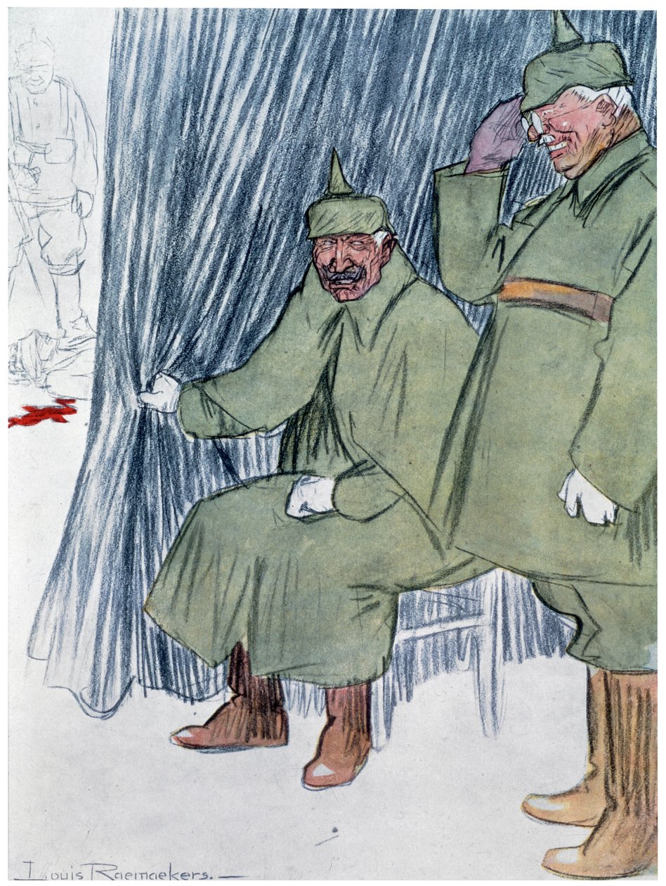 Miss Cavell, 1915: Die Hinrichtung von Edith Cavell, 1916 von Louis Raemaekers
