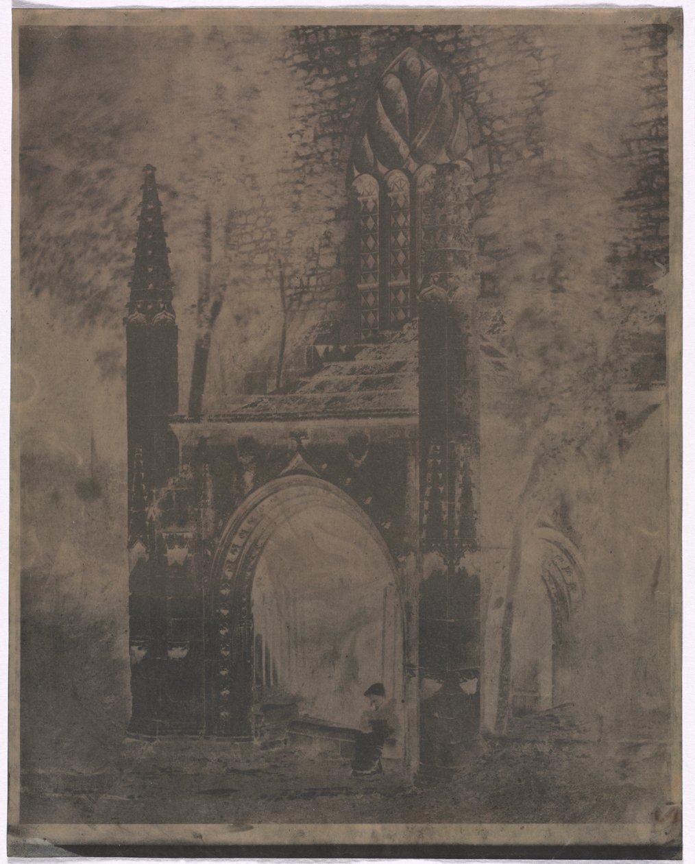 Brunnen von Notre Dame in Saint-Brieuc, Bretagne, ca. 1853 von Louis Rémy Robert