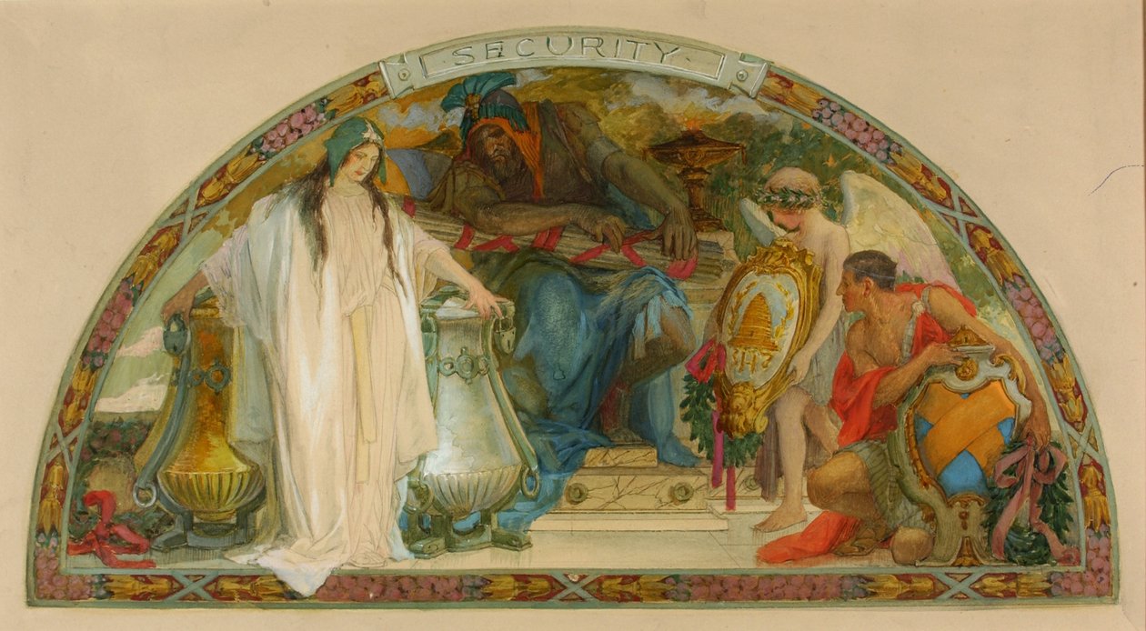 Sicherheit (Studie für Lunette, Altes Senatsgebäude) von Louis Schaettle