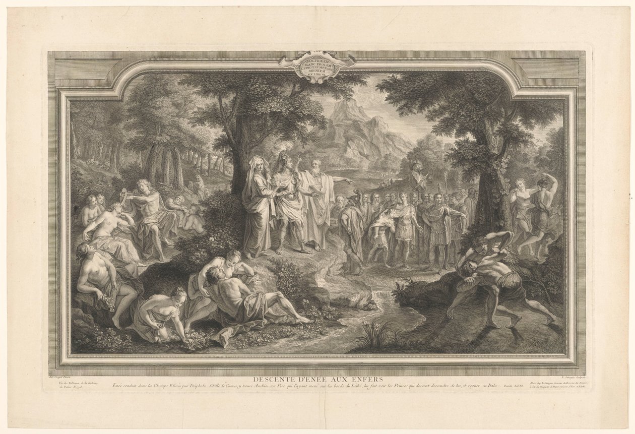 Abstieg des Aeneas in die Unterwelt von Louis Surugue