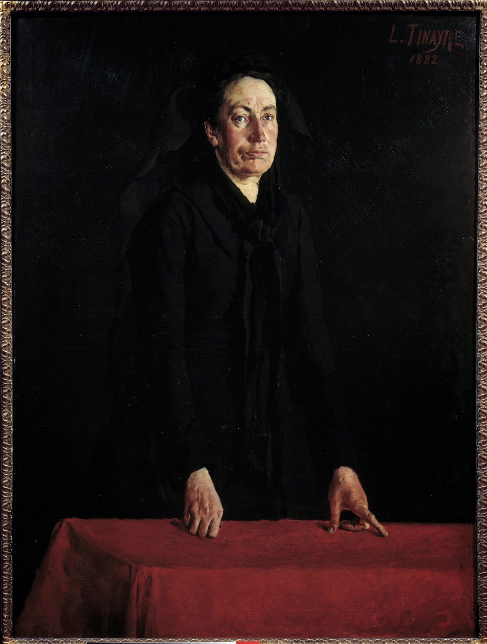 Porträt von Louise Michel (1830-1905) am Podium von Louis Tinayre