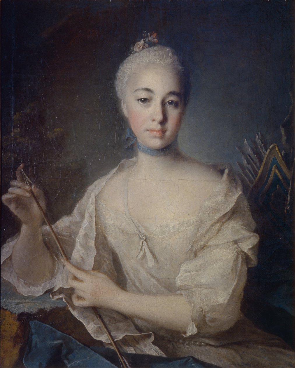 Porträt der Gräfin Anna Vorontsova, 1743-1769, um 1758 von Louis Tocqué