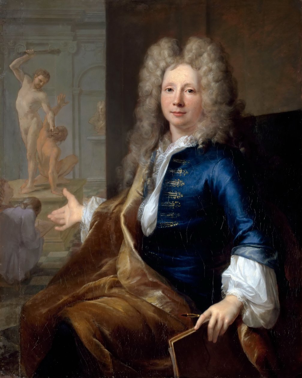Porträt von Louis Boullogne dem Jüngeren 1654-1733 von Louis Tocqué