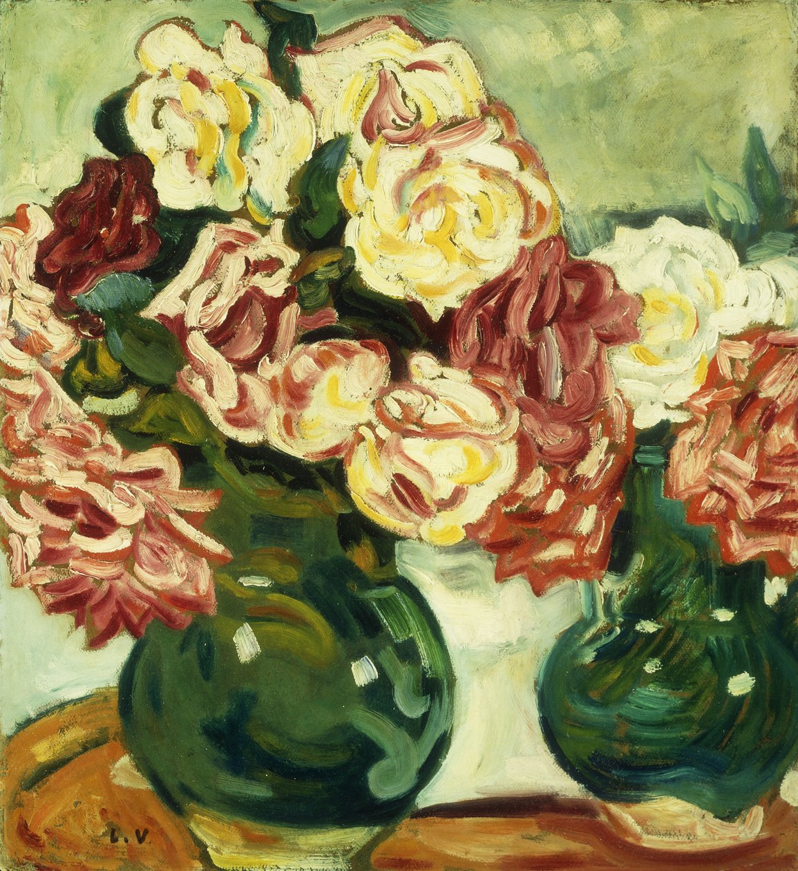 Zwei Vasen mit Rosen von Louis Valtat