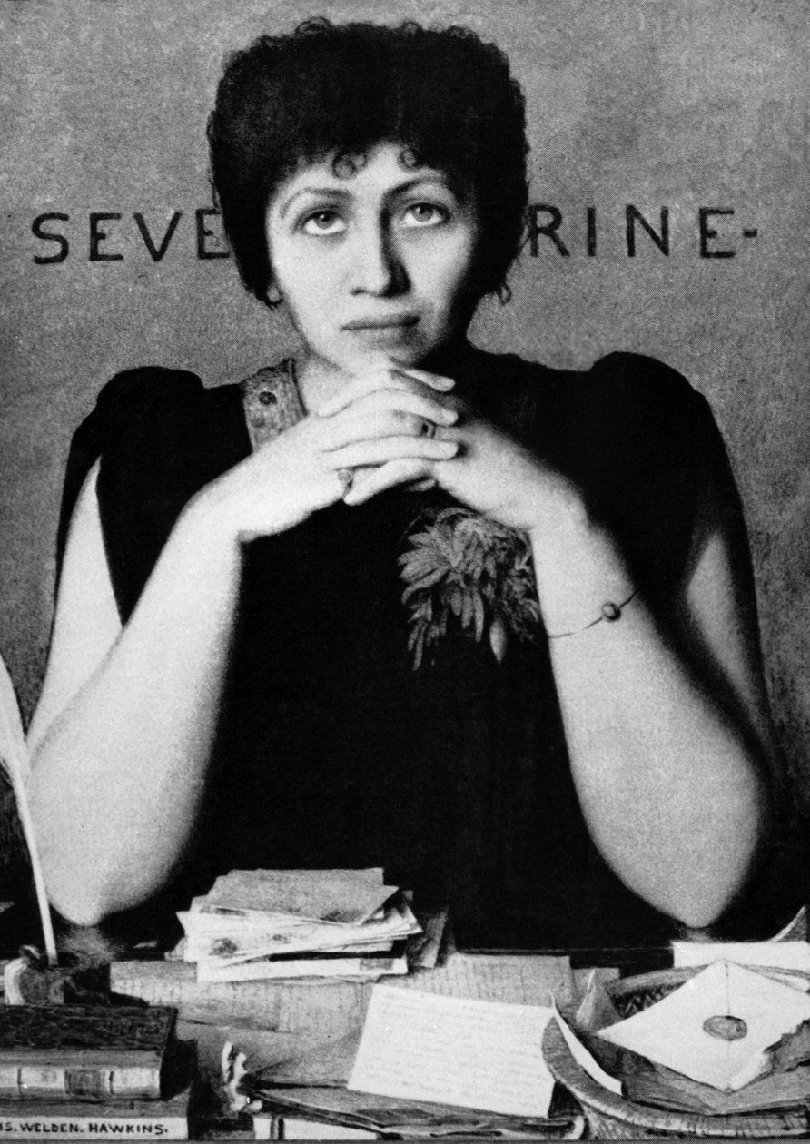 Severine (Caroline Remy 1855-1929) französische Schriftstellerin, Feministin, Journalistin von Louis Welden Hawkins