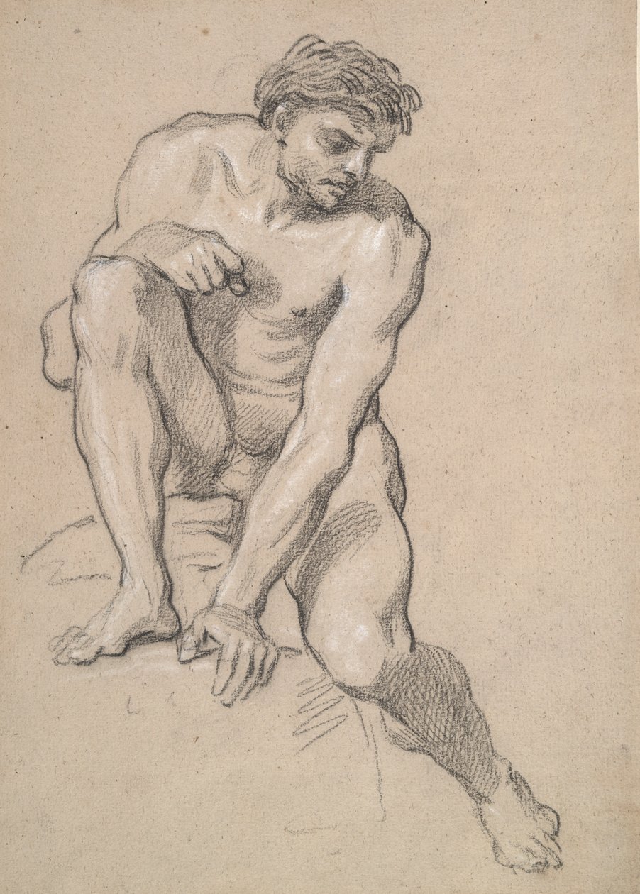 Studie eines männlichen Aktes von Louis de Boullogne the Younger