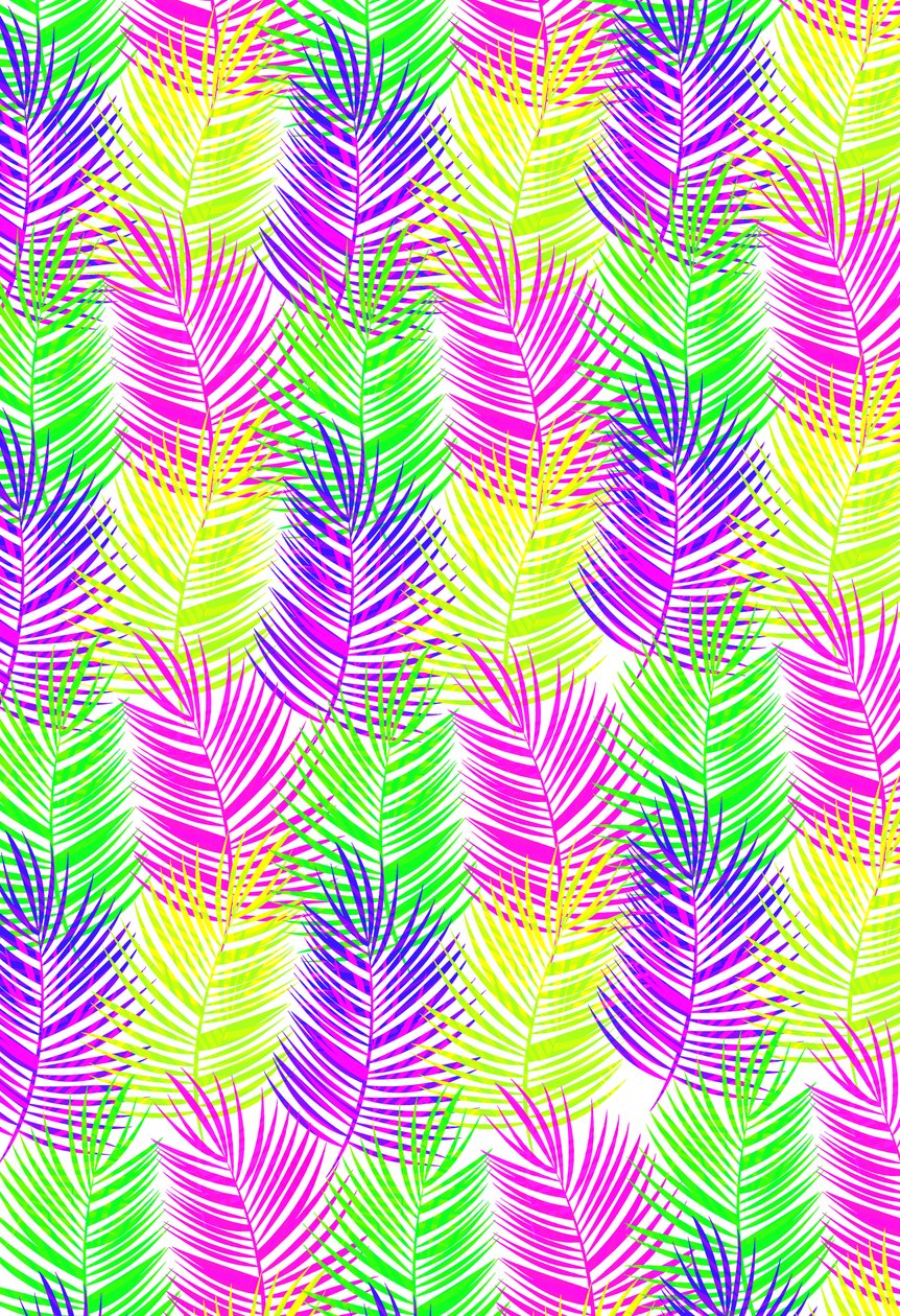 Überlagerte Blätter, 2017 (Digitale Medien) von Louisa Hereford