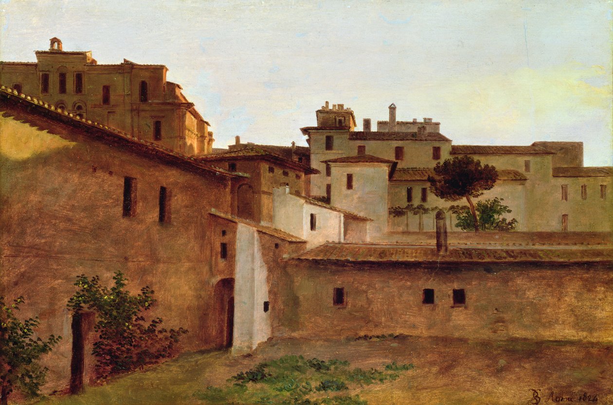 Dächer in Rom, 1824 von Louise Josephine Sarazin de Belmont