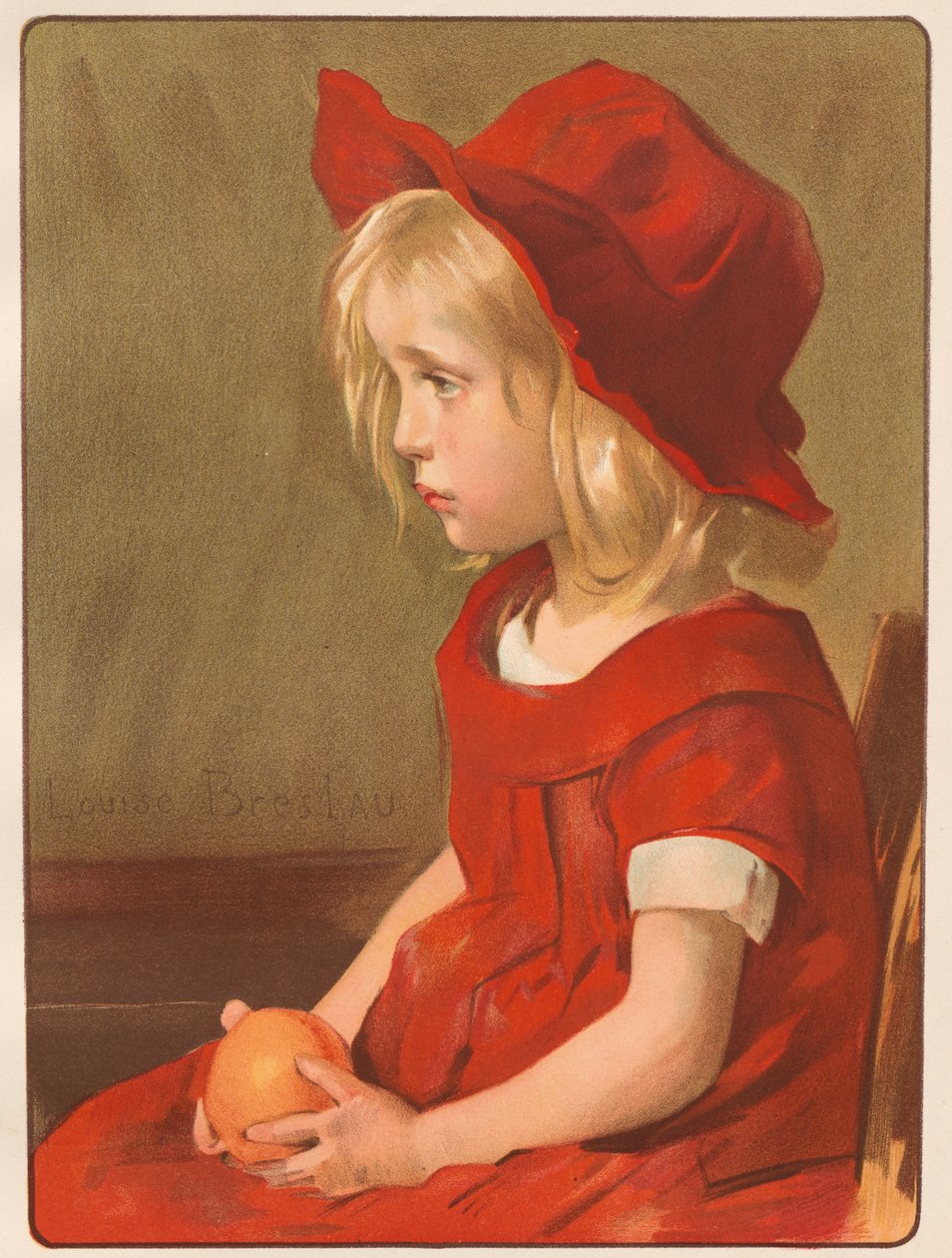 Mädchen mit Orange, 1899 von Louise Breslau