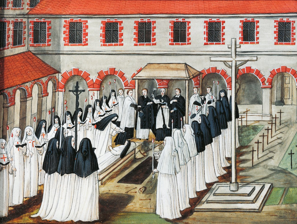 Abtei Port-Royal-des-Champs, Beerdigung einer Nonne von Louise Magdeleine Hortemels