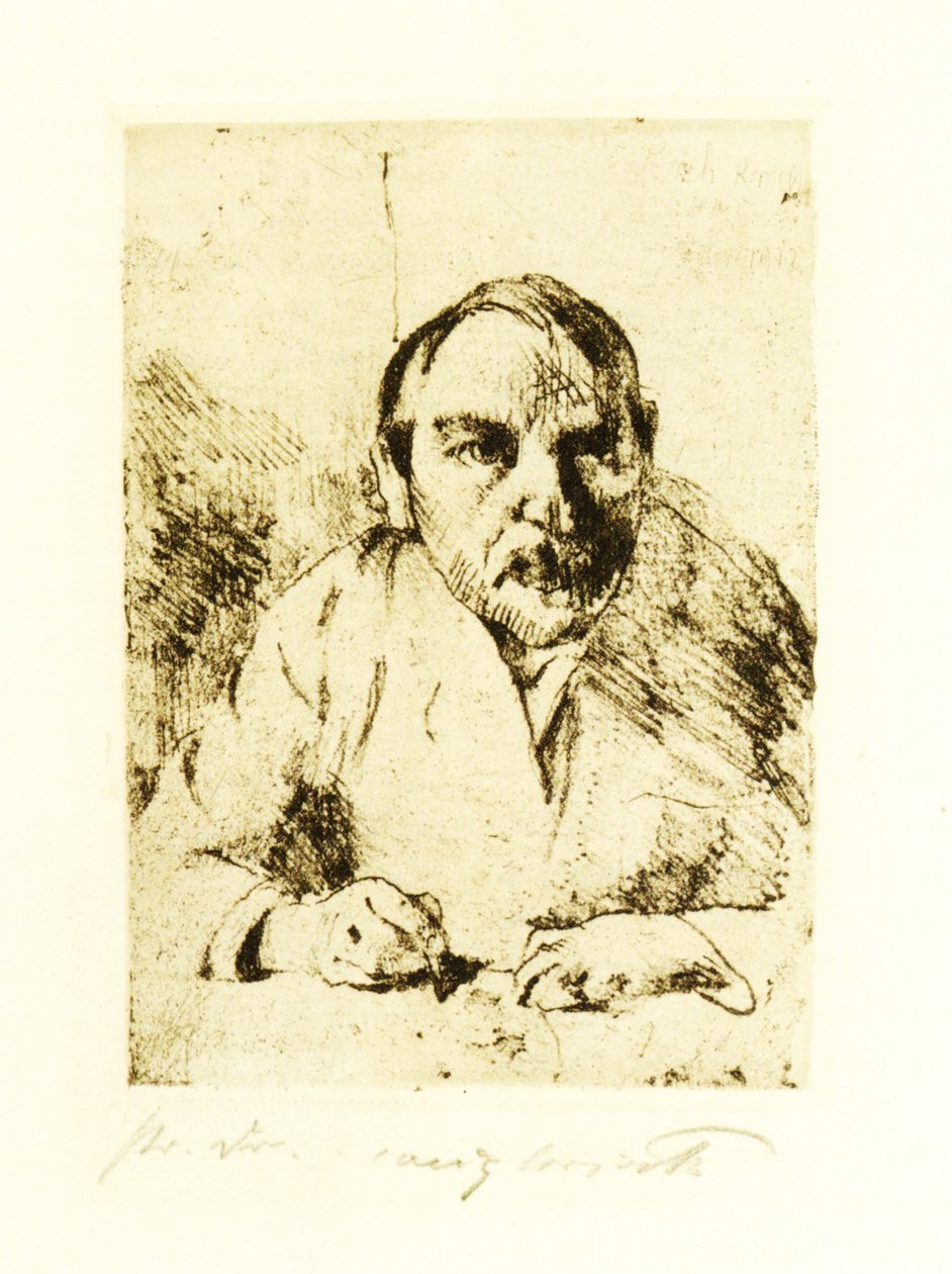 Selbstbildnis als ich krank war von Lovis Corinth