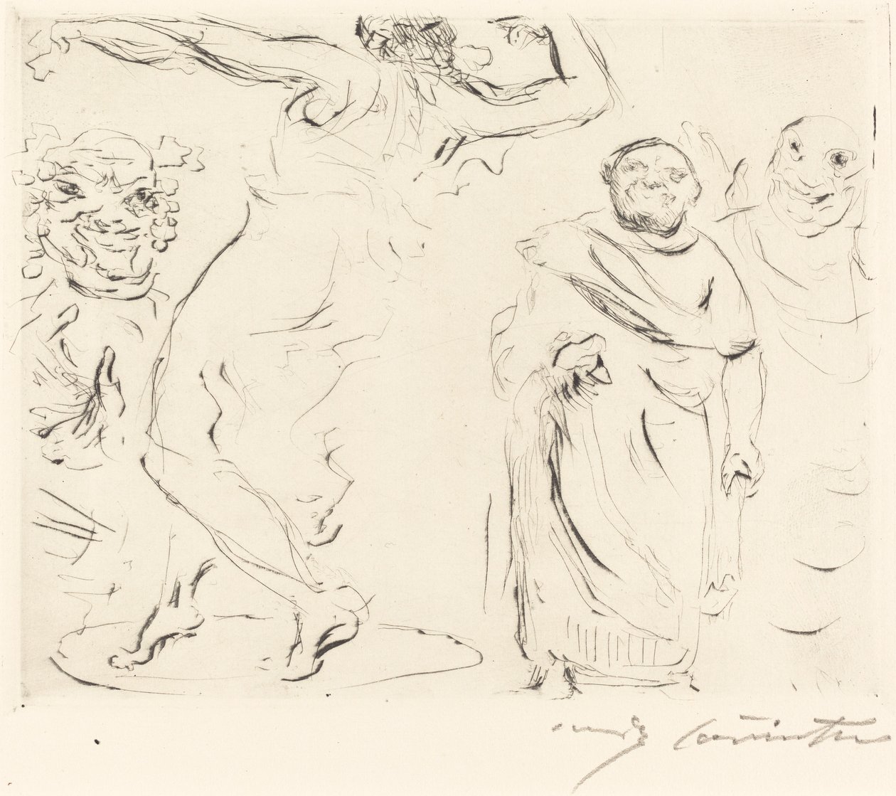 Das Gastmahl des Trimalchio: pl. XI von Lovis Corinth