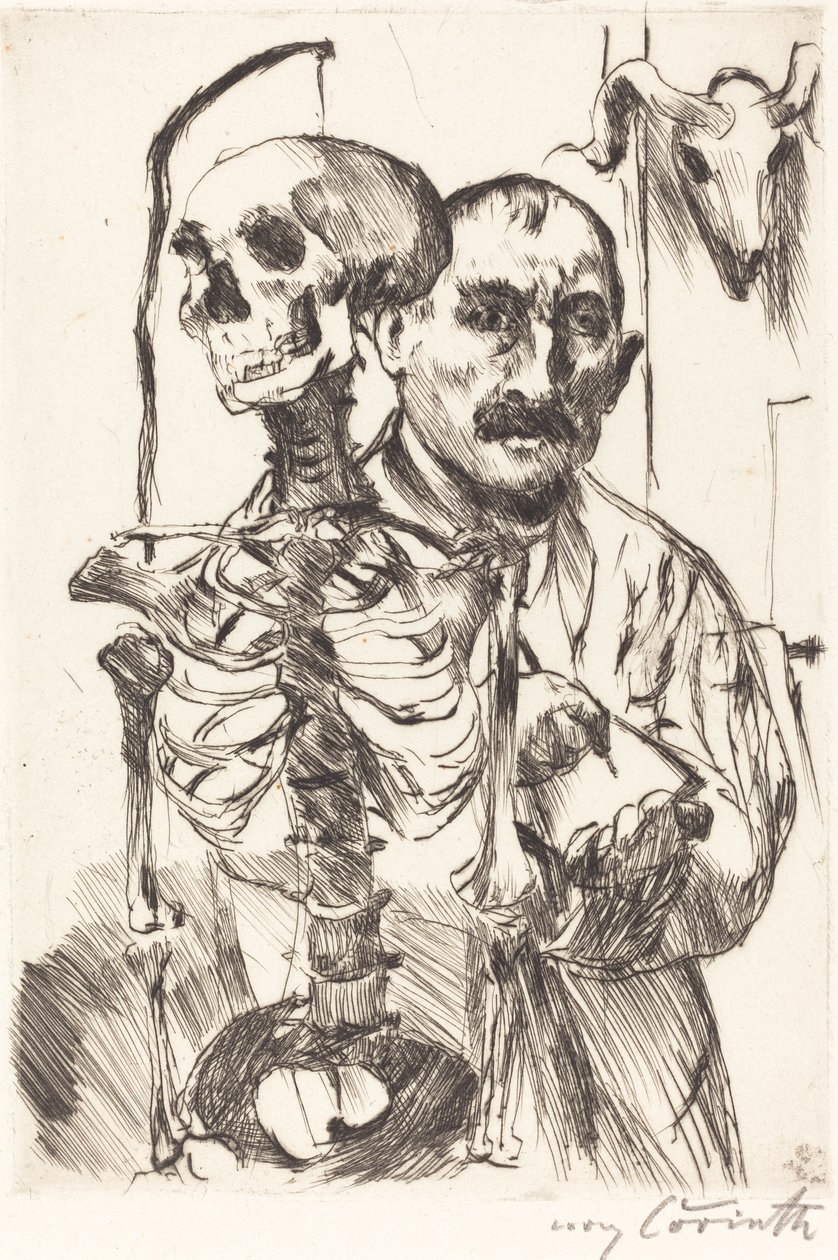 Der Künstler und der Tod II von Lovis Corinth