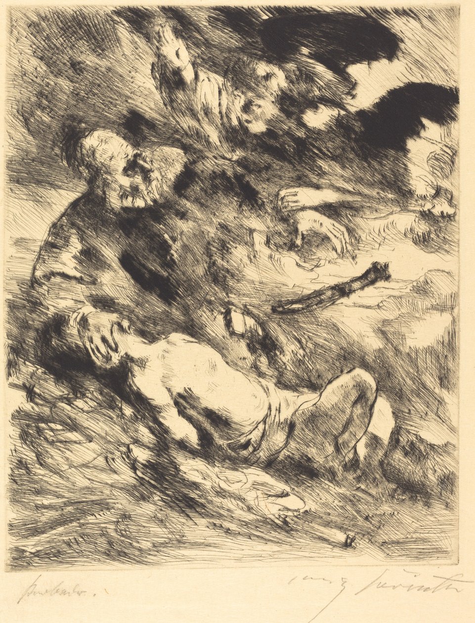 Die Opferung Isaacs, 1920 von Lovis Corinth