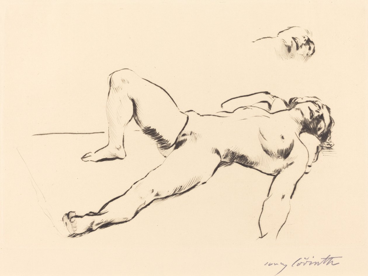 Liegender weiblicher Akt II von Lovis Corinth