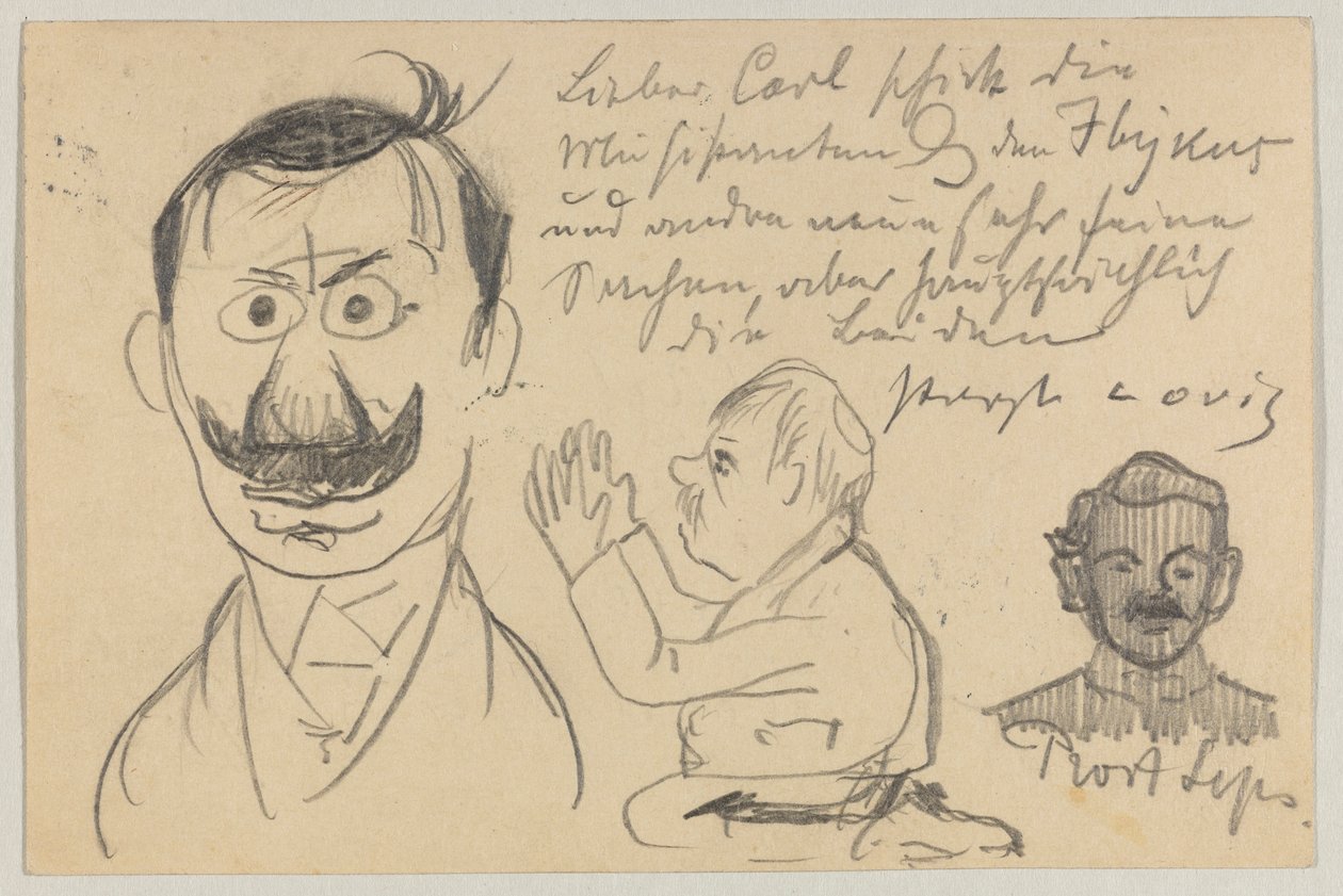 Lovis Corinth an Carl Strathmann: Postkarte, Poststempel 30. Januar 1903 von Lovis Corinth