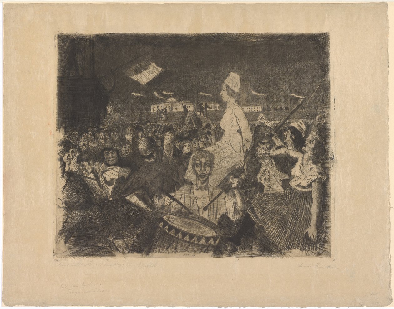 Marie Antoinette auf dem Weg zum Schafott von Lovis Corinth
