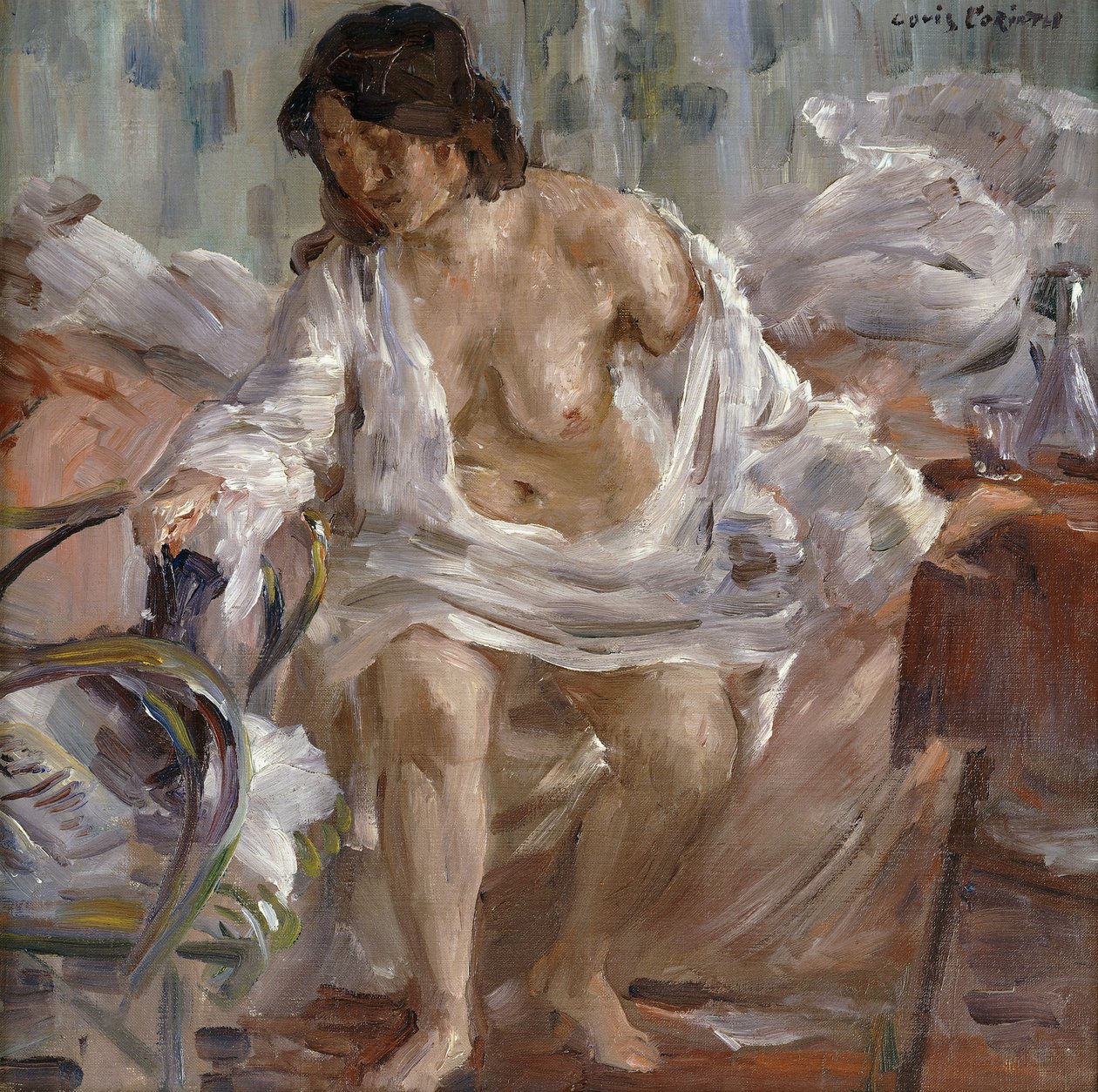 Beim Aufstehen, 1910 von Lovis Corinth