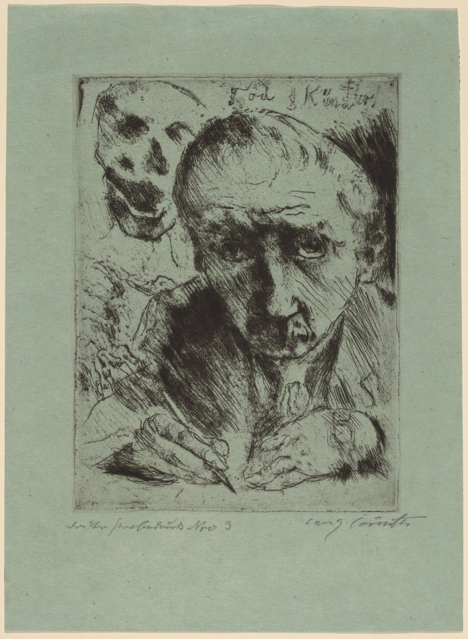 Tod und Künstler, 1920-1921 von Lovis Corinth
