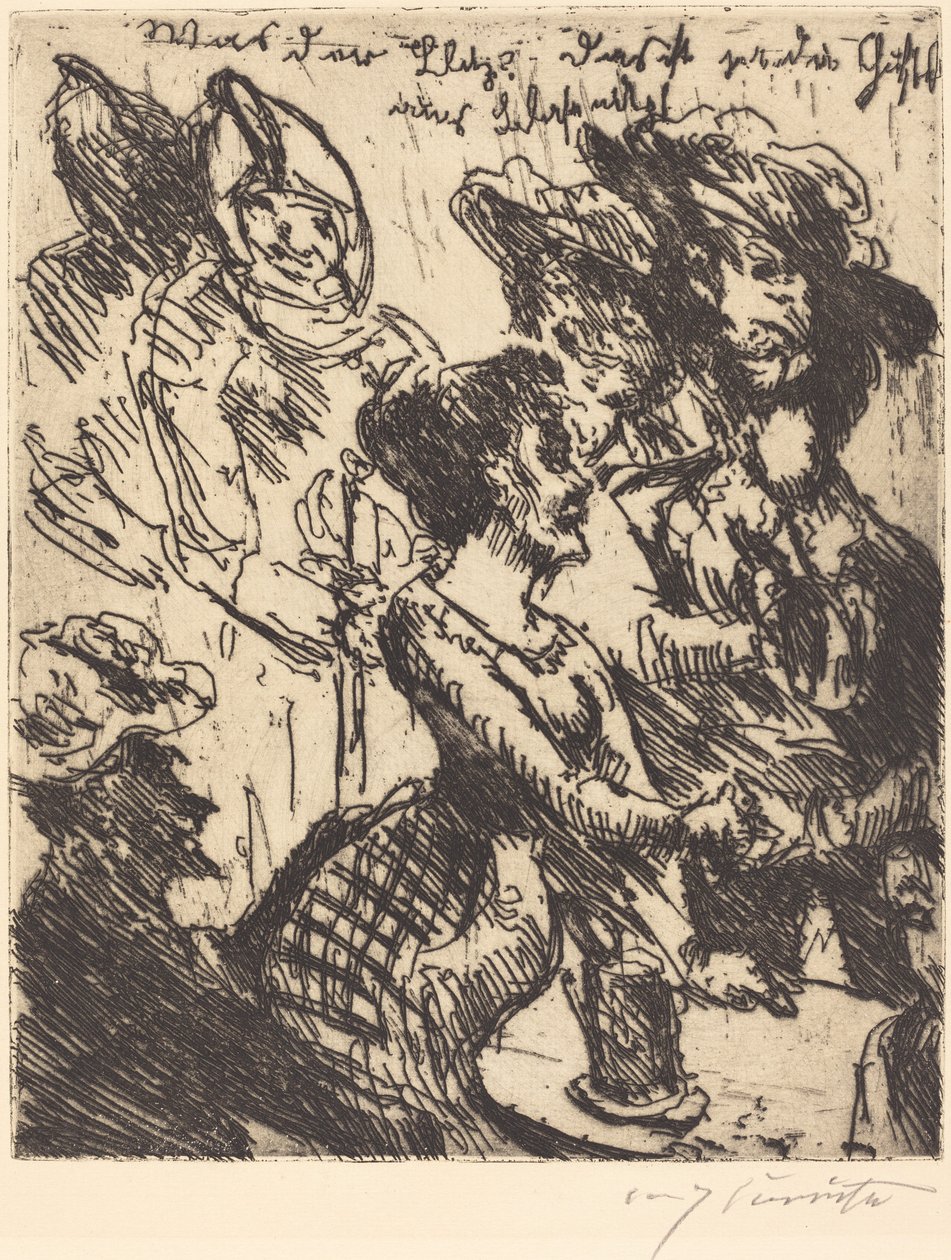 Was der Blitz! Das ist ja die Gustel von Blasewitz, 1923 von Lovis Corinth