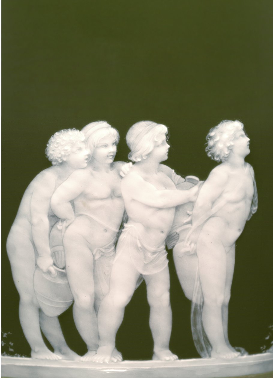 Detail von einem Paar Vasen, 