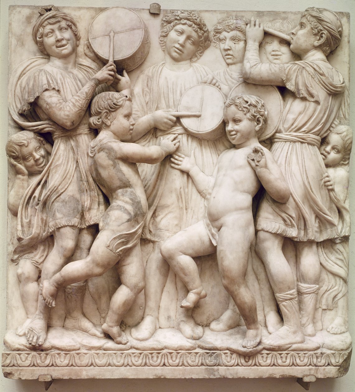 Musizierende Engel, Relief von der Cantoria, ca. 1432-38 von Luca Della Robbia