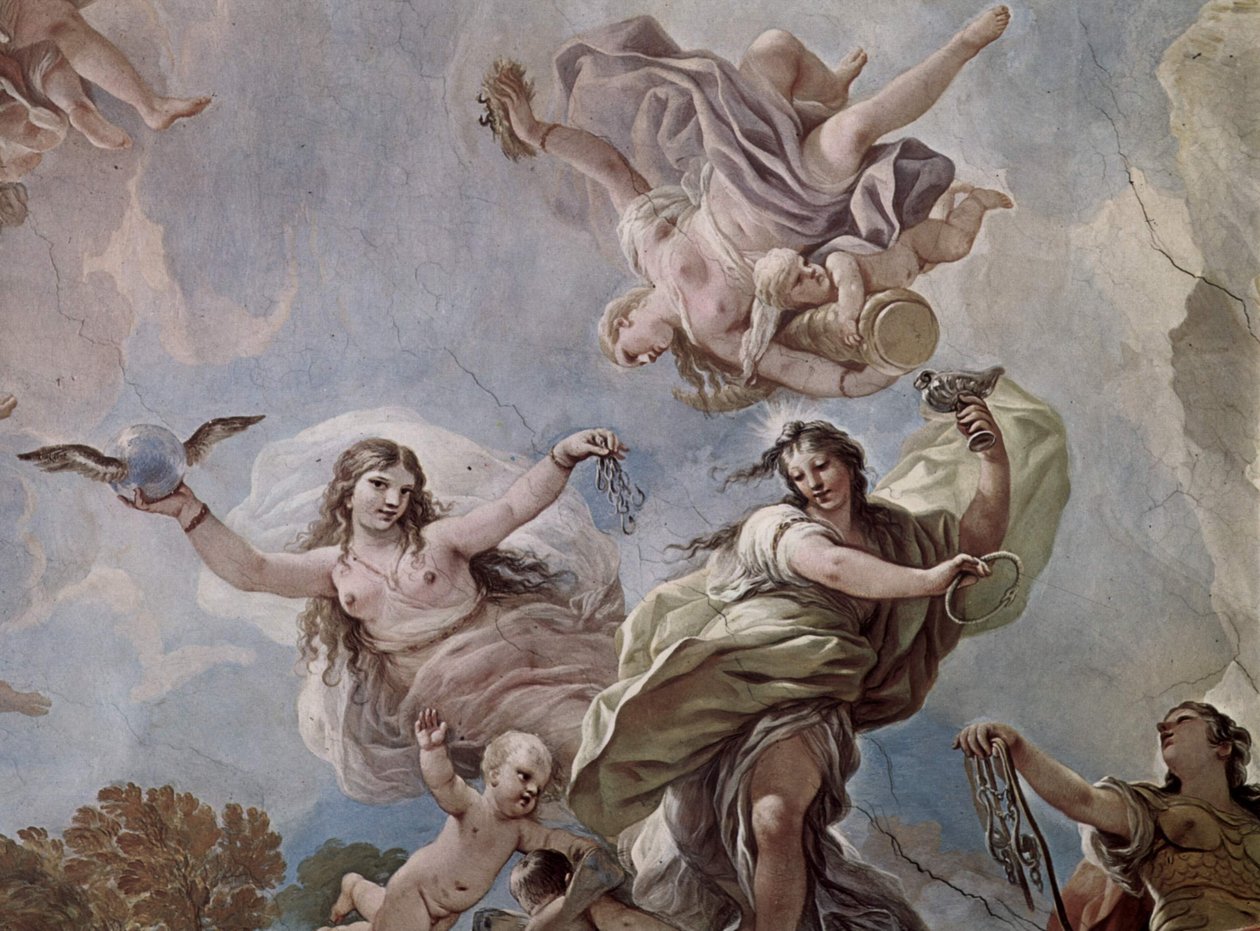Fresken in der Galerie des Palazzo Medici-Riccardi in Florenz von Luca Giordano
