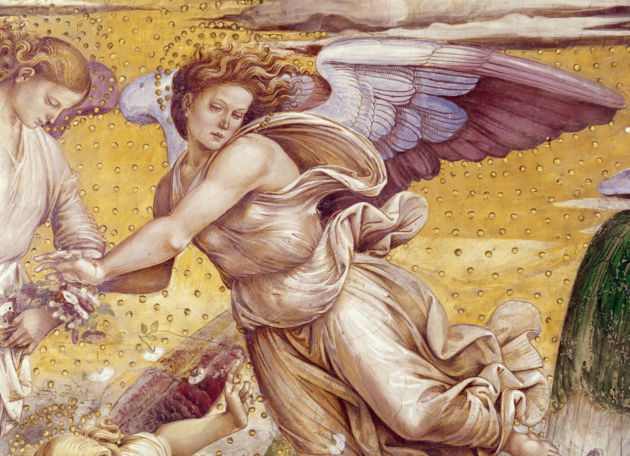Detail der Auserwählten im Paradies, aus der Kapelle der Madonna di San Brizio, 1499-1504 von Luca Signorelli
