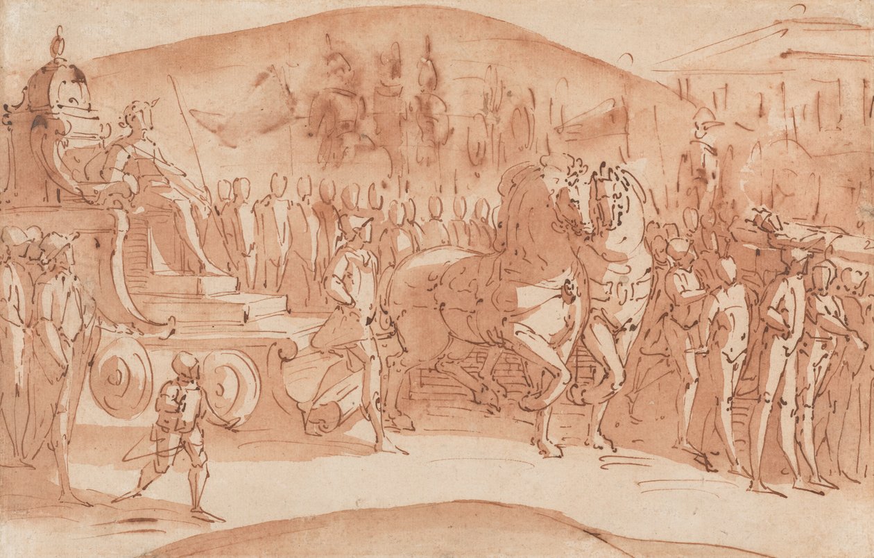 Trauerzug von Luca Cambiaso