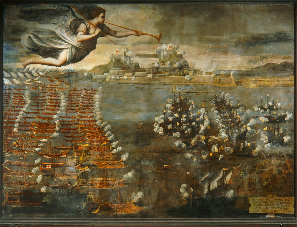 Szene der Schlacht von Lepanto von Luca Cambiaso