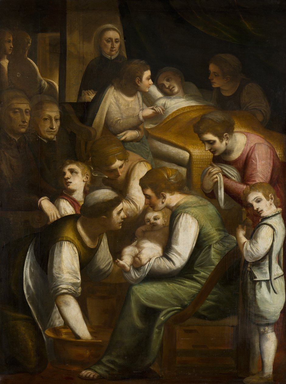 Die Geburt Mariens von Luca Cambiaso