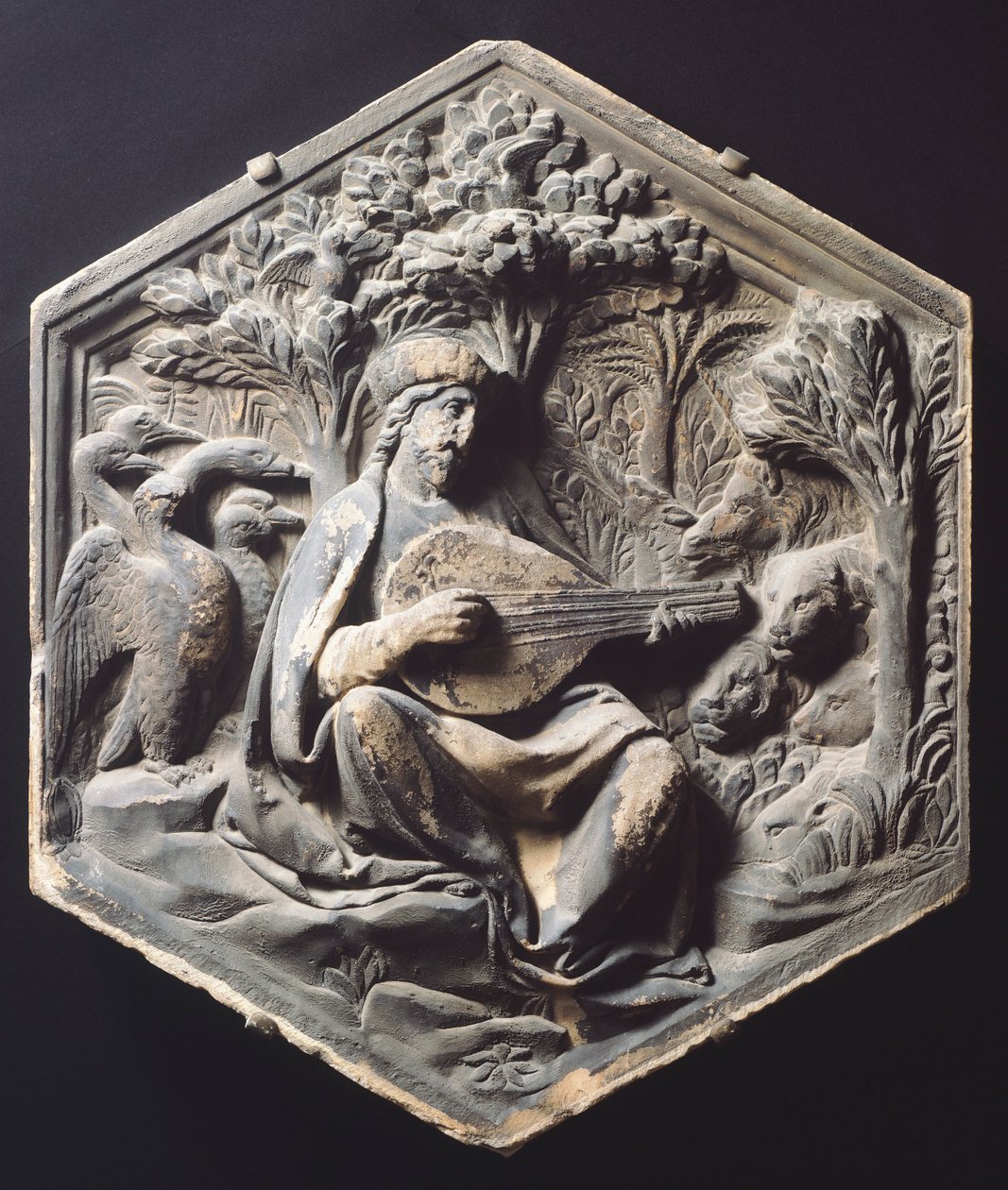 Musik (Orpheus) von Luca Della Robbia
