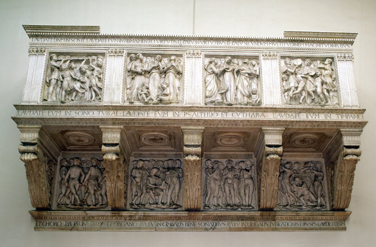 Rekonstruierte Cantoria, ca. 1432-8 von Luca Della Robbia