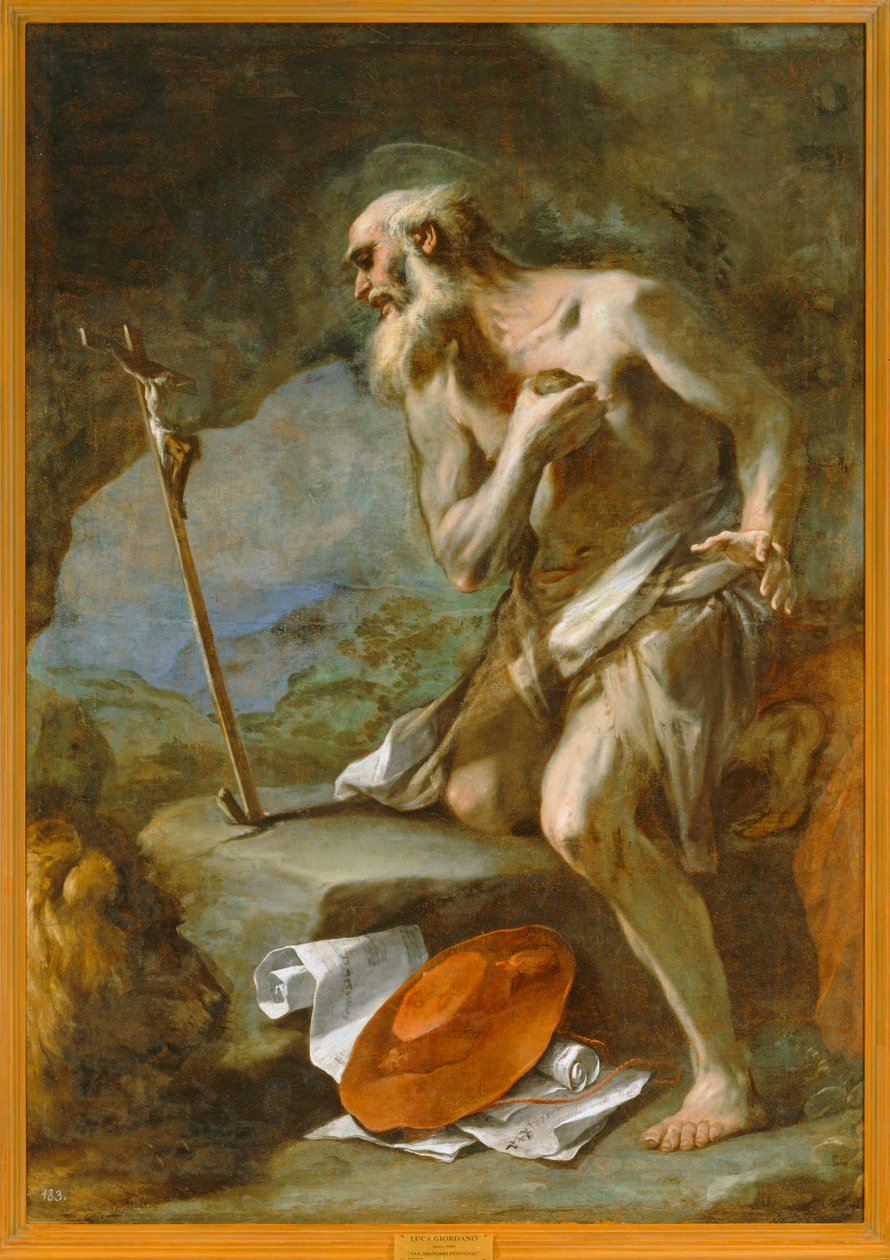Kirchenvater Heiliger Hieronymus von Luca Giordano