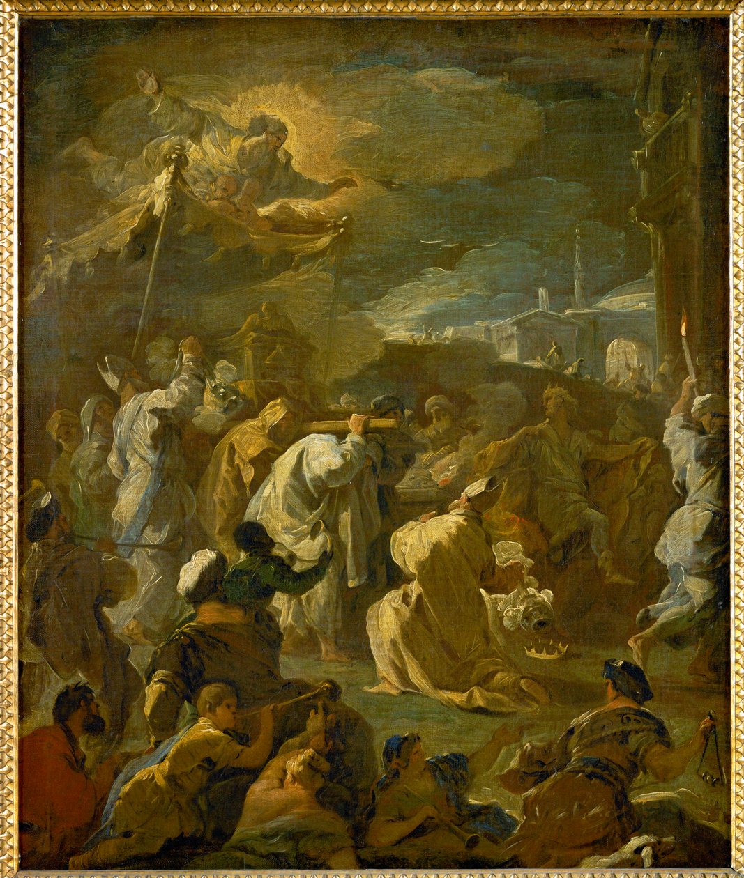 David bringt die Bundeslade nach Jerusalem von Luca Giordano