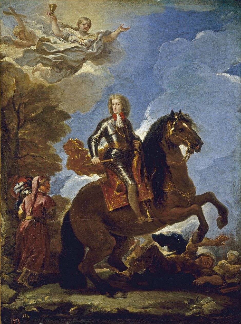 Reiterporträt von Karl II. von Spanien, vor 1694 von Luca Giordano
