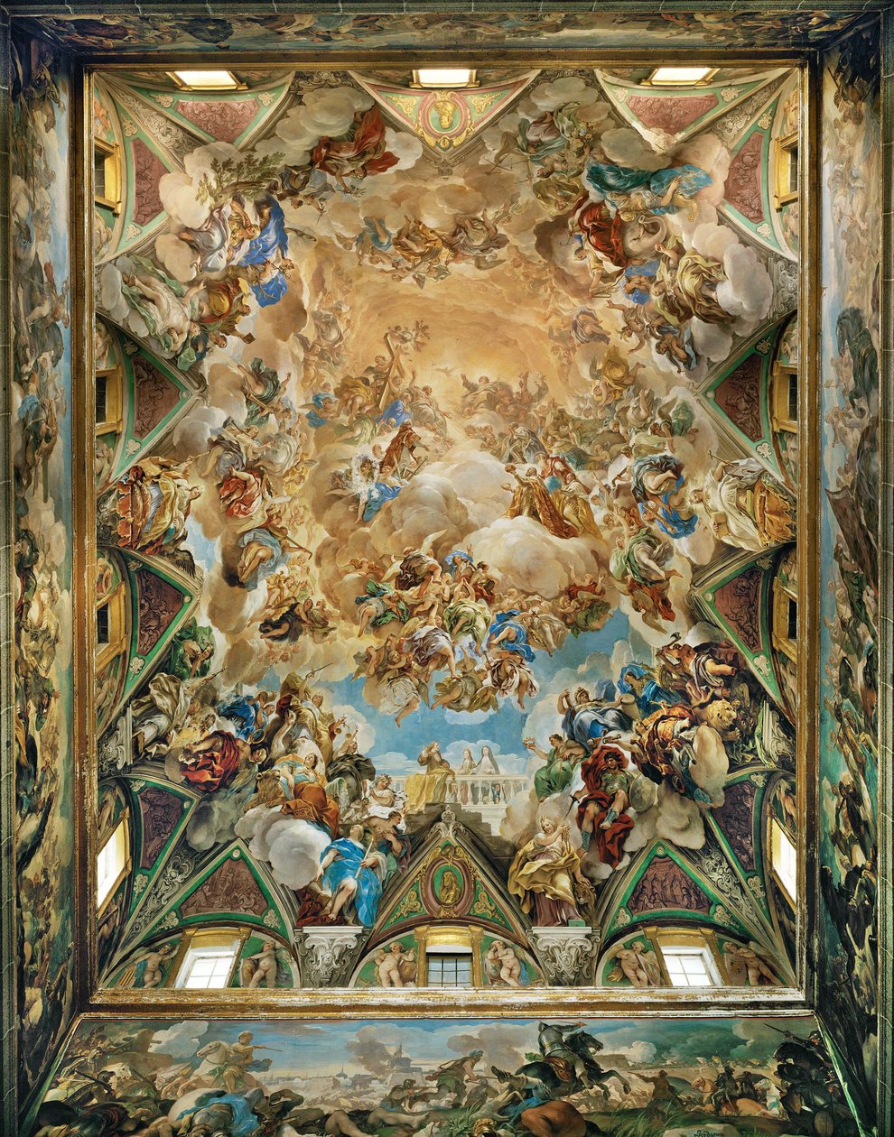 Triumph der Habsburger von Luca Giordano