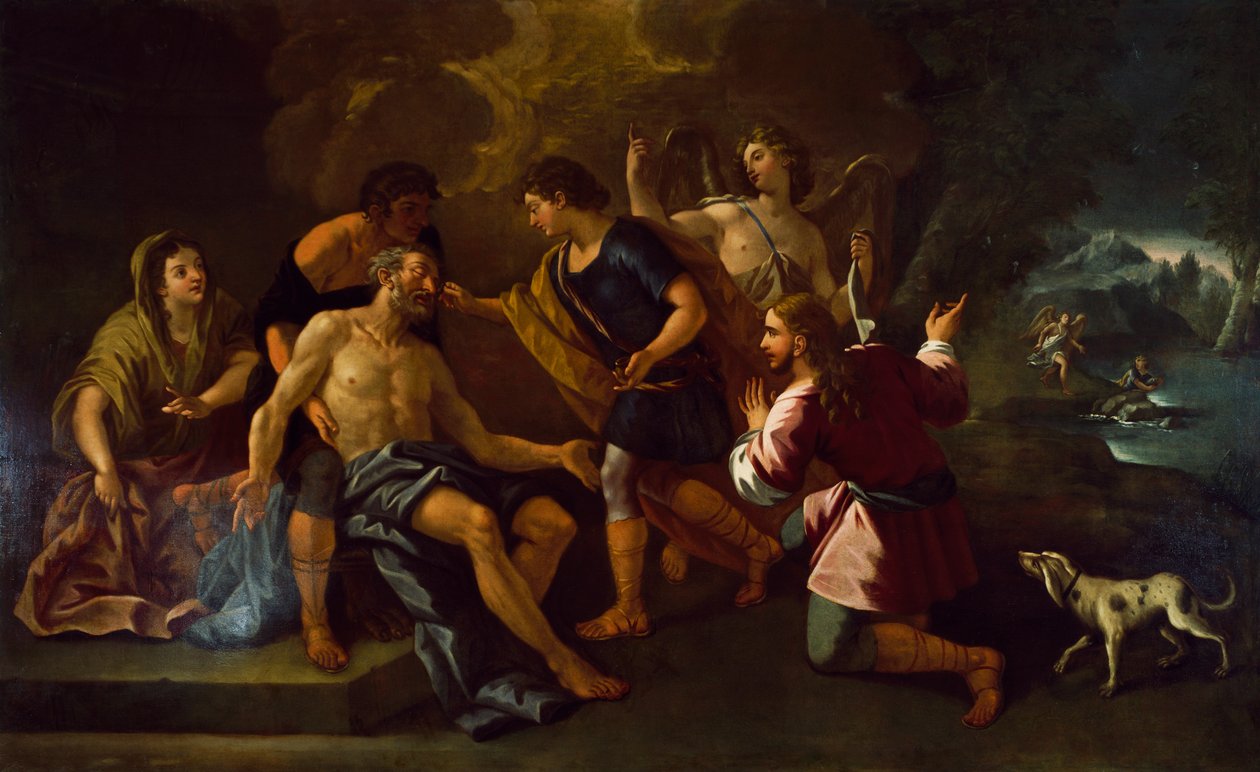 Gemälde in der Stadtverwaltung von Alvito, Latium, Italien von Luca Giordano