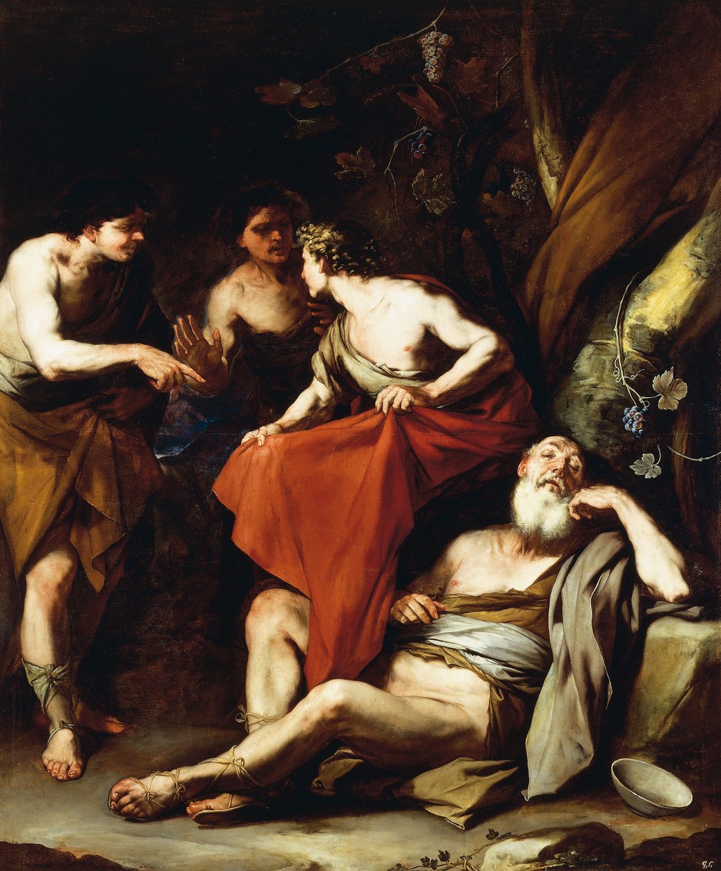 Die Trunkenheit Noahs von Luca Giordano