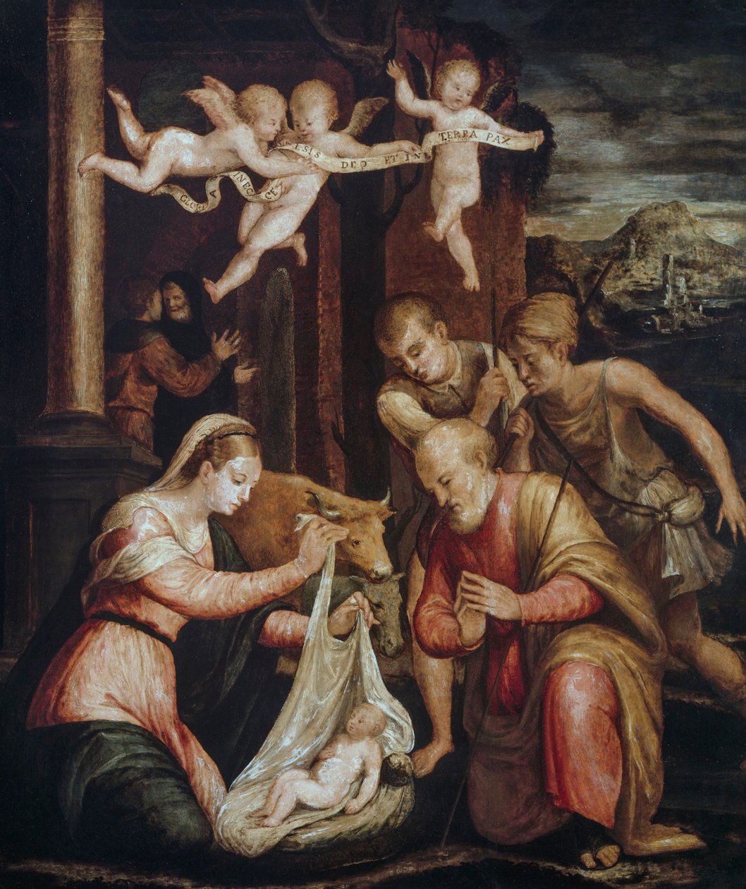 Anbetung der Hirten von Luca Longhi