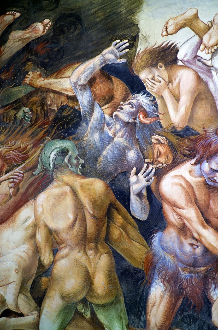Verdammte in der Hölle, aus dem Freskenzyklus Jüngstes Gericht von Luca Signorelli