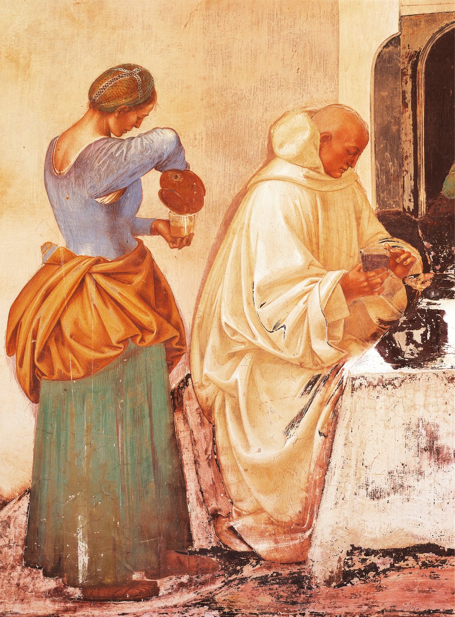 Geschichten von St. Benedikt, Fresko im Kreuzgang von St. Benedikt, Abtei von Monte Oliveto Maggiore von Luca Signorelli