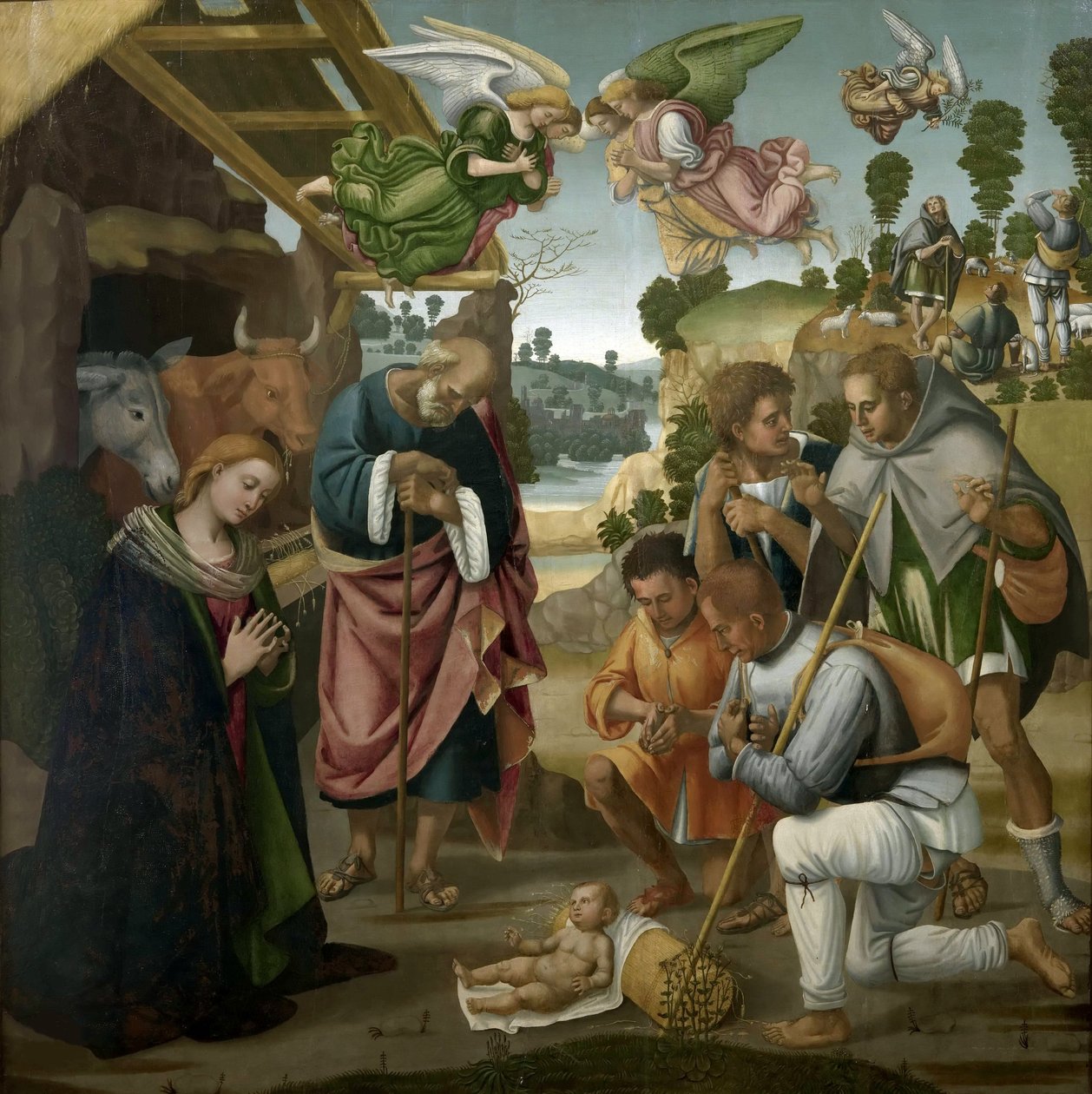 Die Anbetung der Hirten, 1522 von Luca Signorelli