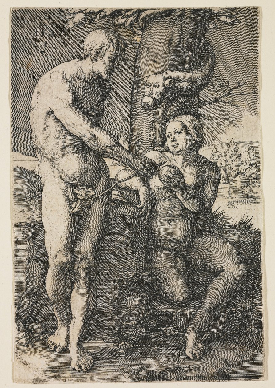 Der Sündenfall, 1529 von Lucas van Leyden