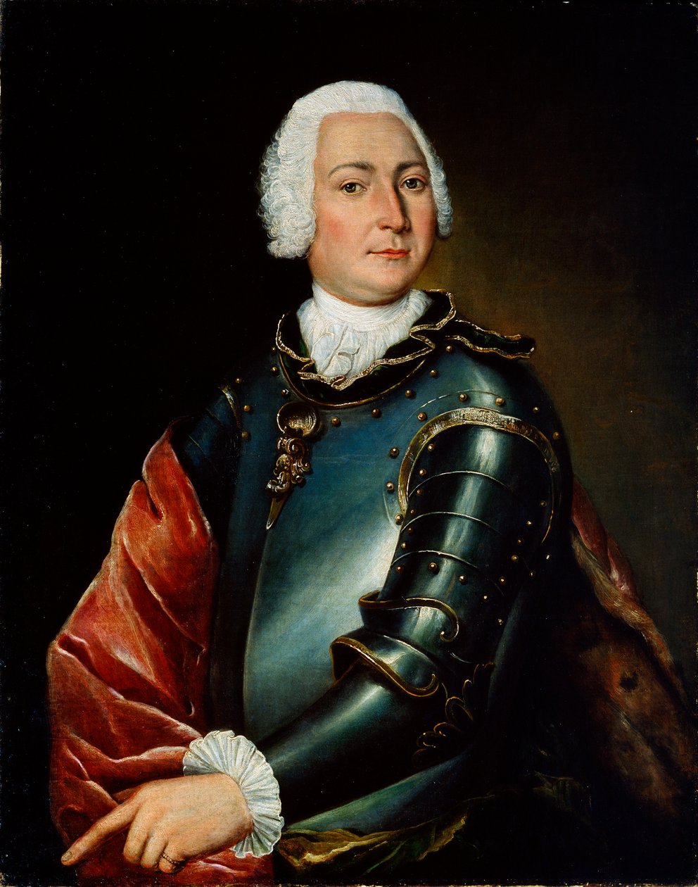 Porträt von Graf Ernst Christoph von Manteuffel, 18. Jahrhundert von Lucas Conrad Pfandzelt