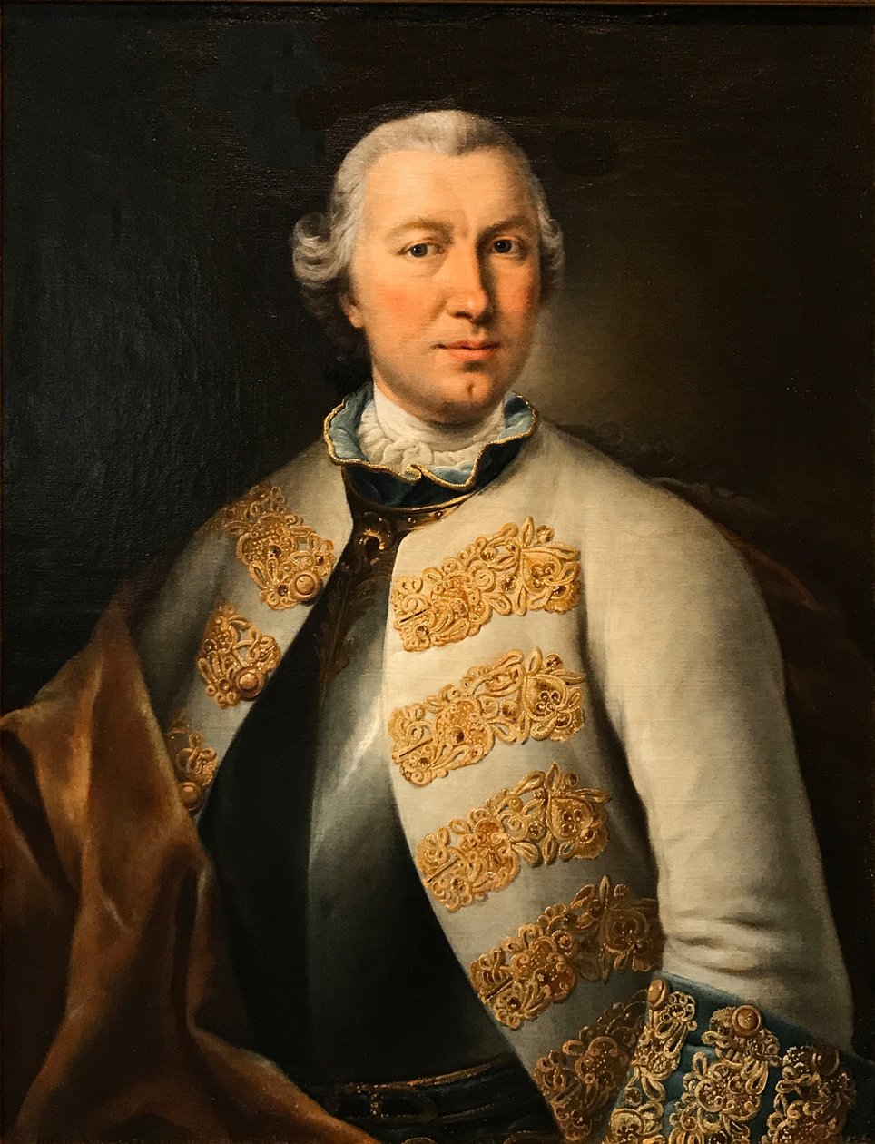 Porträt von Graf Karl von Sievers 1710-1774, 1755 von Lucas Conrad Pfandzelt