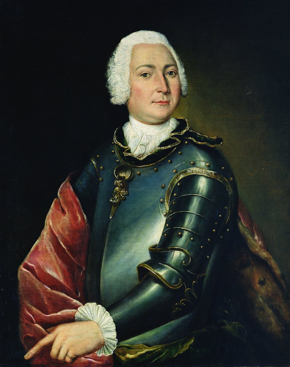 Porträt von Graf Ernst Christoph von Manteuffel von Lucas Conrad Pfanzelt