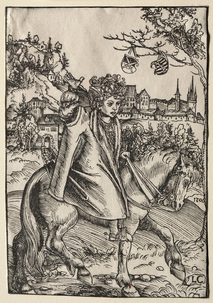 Ein Junge zu Pferd, 1506 von Lucas Cranach the Elder