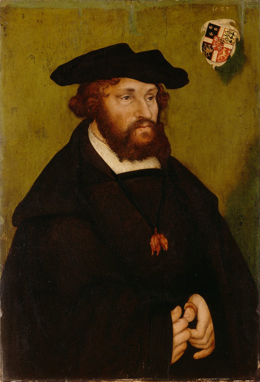 Bildnis König Christians II. von Dänemark von Lucas Cranach the Elder